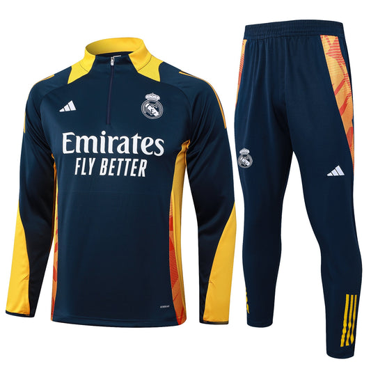 Fato de Treino Real Madrid CF 2024-25 - Camisola com Fecho