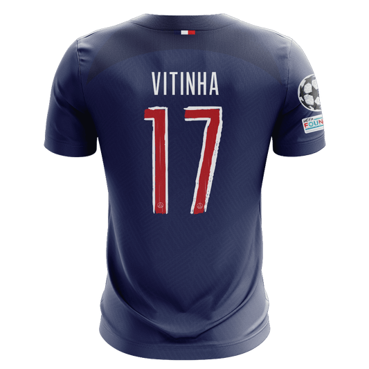 Camisola FC Paris Saint-Germain 2024-25 Principal UCL Versão Adepto VITINHA #17