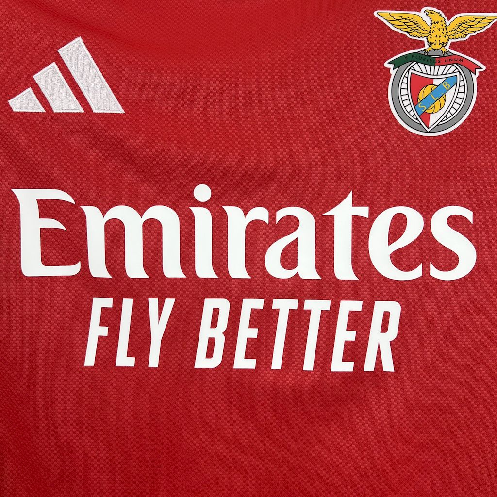 Camisola Manga Comprida SLB 2025-26 Principal Versão Adepto