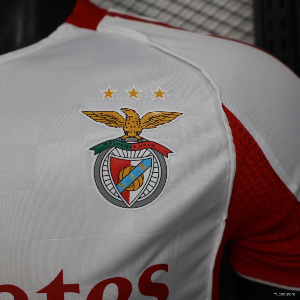 Camisola SLB 2025-26 Alternativa Branca Versão Jogador