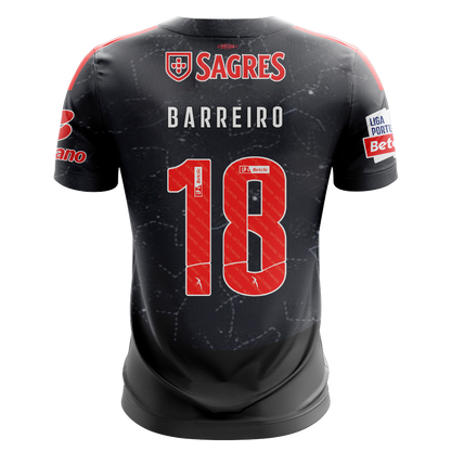 Camisola SLB 2024-25 Alternativa Preta Versão Adepto BARREIRO #18