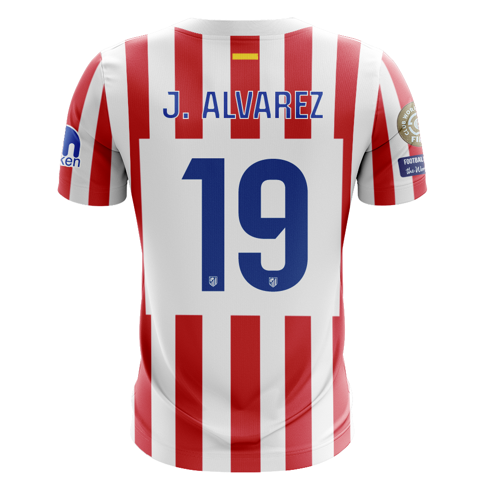 Camisola Atletico Madrid 2025-26 Principal CWC Versão Adepto J. ALVAREZ #19