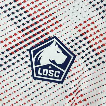 Camisola LOSC Lille 2024-25 Alternativa Branca Versão Adepto