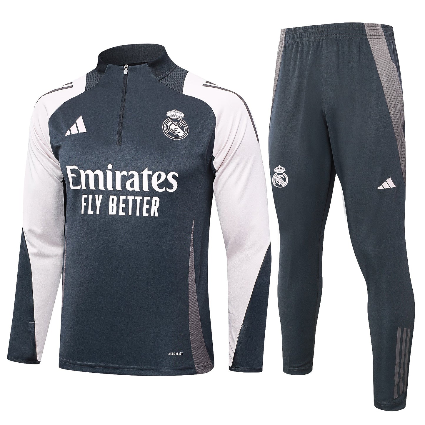 Fato de Treino Real Madrid CF 2024-25 - Camisola com Fecho