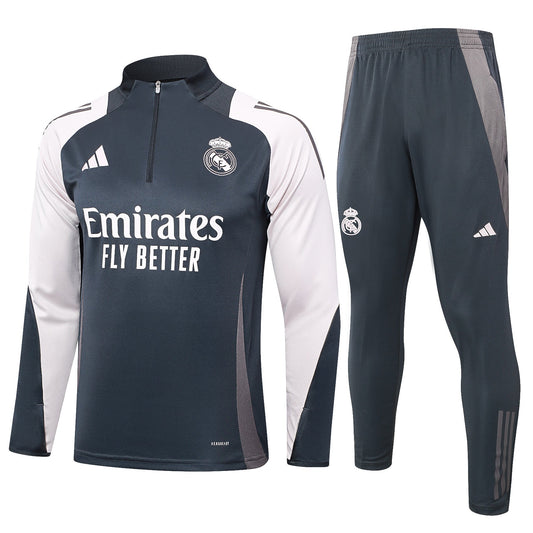 Fato de Treino Real Madrid CF 2024-25 - Camisola com Fecho