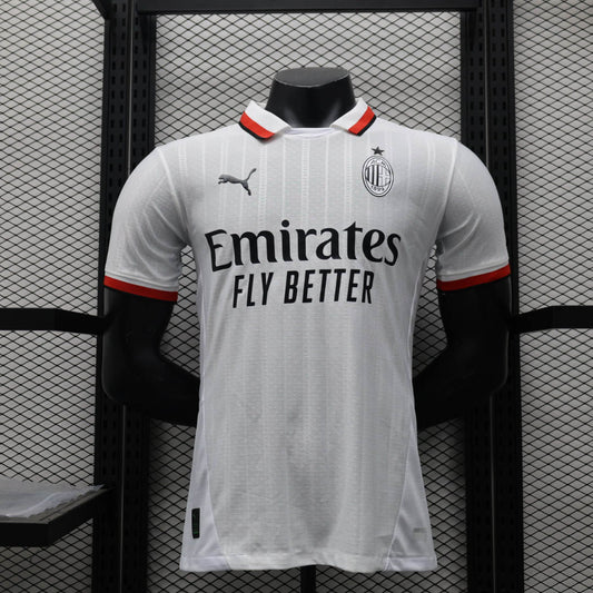 Camisola Ac Milan 2024-25 Alternativa Branca Versão Jogador