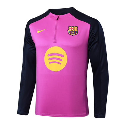 Fato de Treino FC Barcelona 2024-25 - Camisola com Fecho