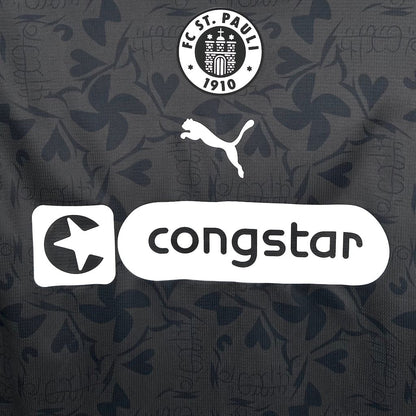Camisola St. Pauli 2025-26 Alternativa Preta Versão Adepto