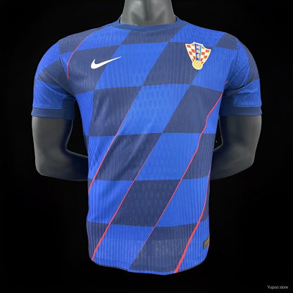 Camisola Croácia 2024 Alternativa Azul Versão Jogador
