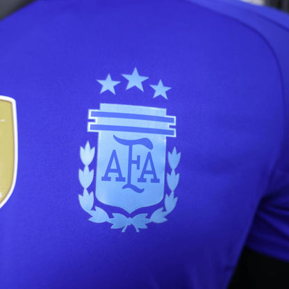 Camisola Argentina 2024 Alternativa Azul Versão Jogador