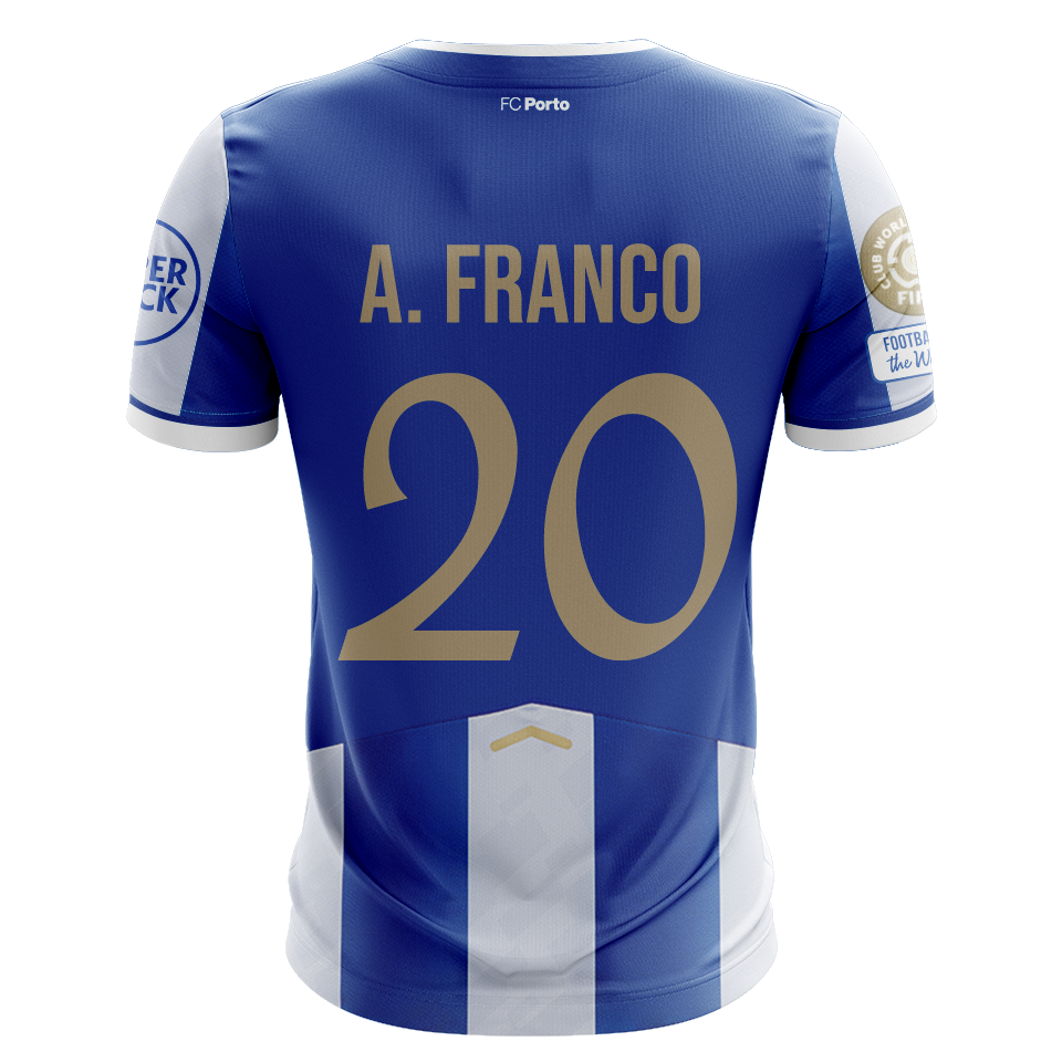 Camisola FCP 2025-26 Principal CWC Versão Adepto A. FRANCO #20