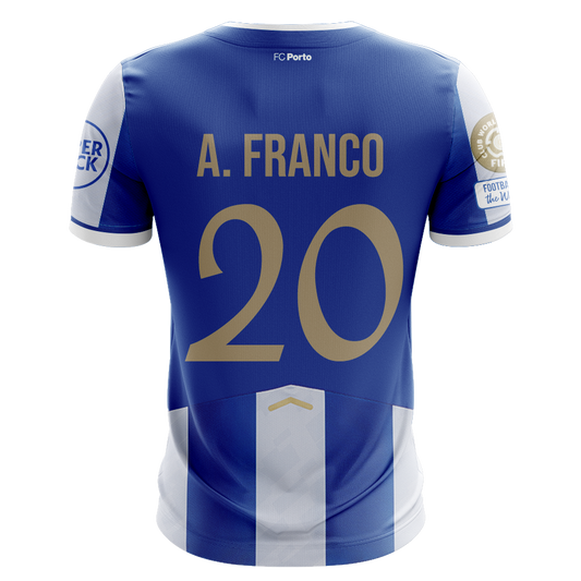 Camisola FCP 2025-26 Principal CWC Versão Adepto A. FRANCO #20