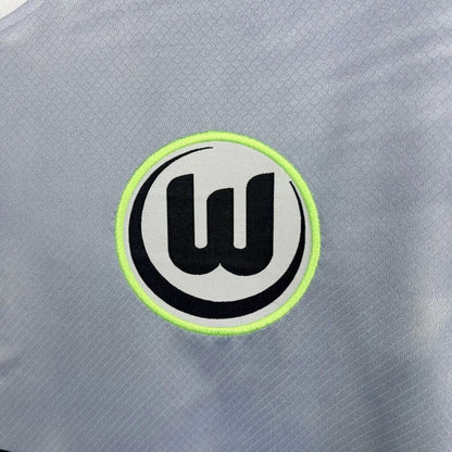 Camisola VfL Wolfsburg 2025-26 Alternativa Cinzenta Versão Adepto
