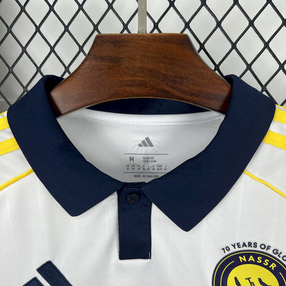 Camisola Al-Nassr 2025-26 Alternativa Branca Versão Adepto RONALDO #7 (Entrega Imediata)
