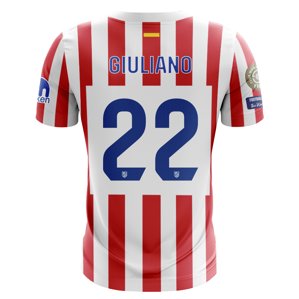 Camisola Atletico Madrid 2025-26 Principal CWC Versão Adepto GIULIANO #22