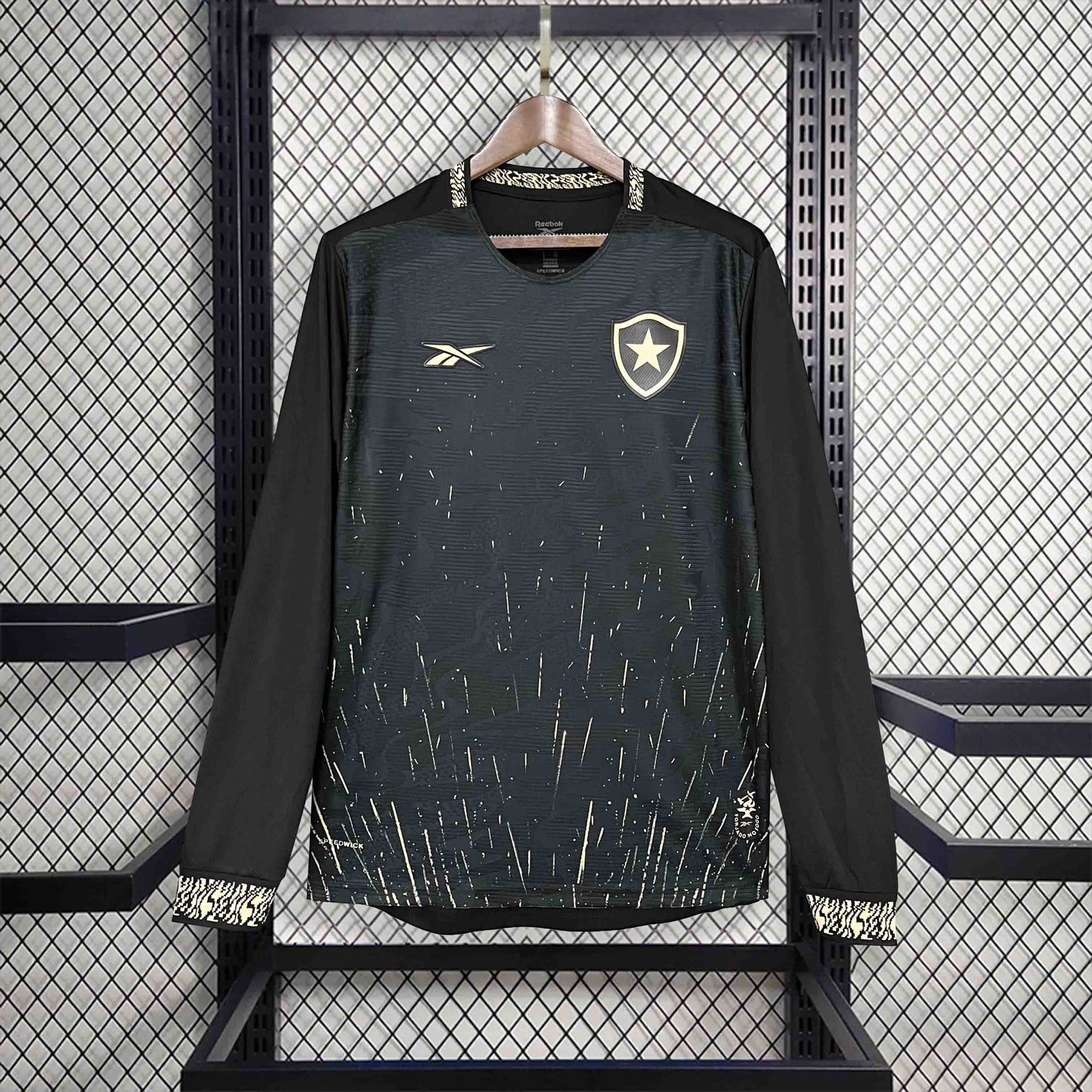 Camisola Manga Comprida Botafogo-RJ 2024-25 Alternativa Preta Versão Adepto