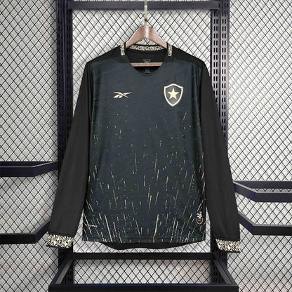 Camisola Manga Comprida Botafogo-RJ 2024-25 Alternativa Preta Versão Adepto