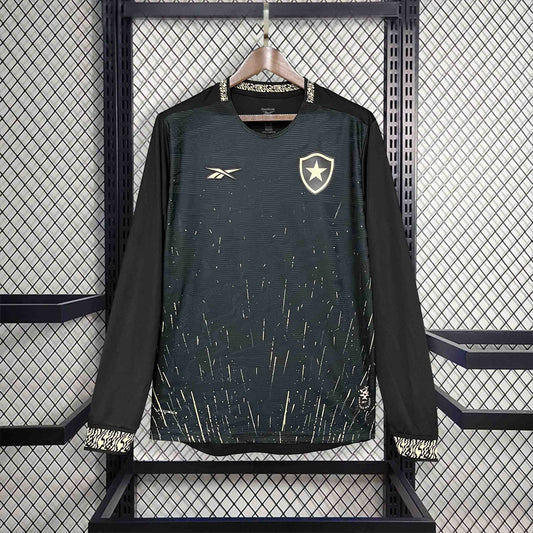 Camisola Manga Comprida Botafogo-RJ 2024-25 Alternativa Preta Versão Adepto
