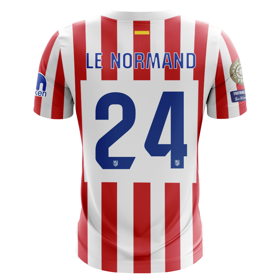 Camisola Atletico Madrid 2025-26 Principal CWC Versão Adepto LE NORMAND #24