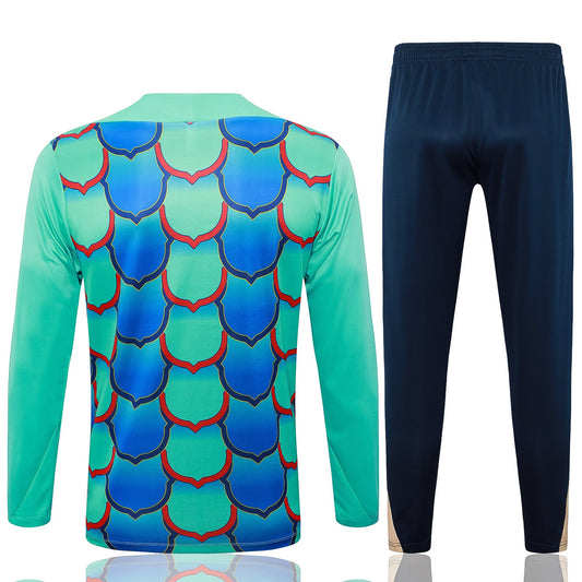Fato de Treino FC Barcelona 2024-25 - Camisola com Fecho
