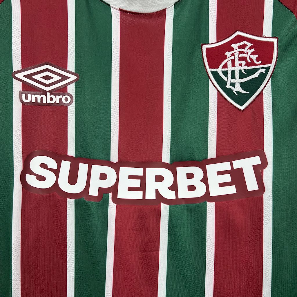 Camisola Manga Comprida Fluminense FC 2025-26 Principal Versão Adepto