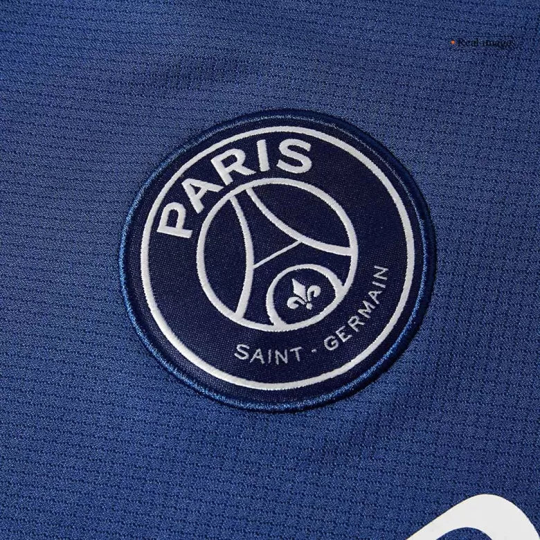 Camisola Manga Comprida FC Paris Saint-Germain 2024-25 Alternativa Azul UCL Versão Adepto N. MENDES #25