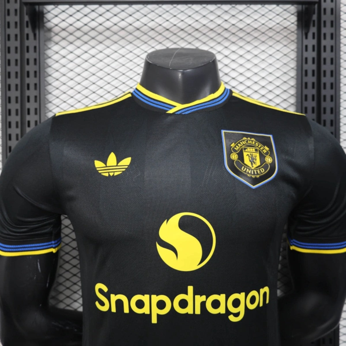 Camisola M-United 2025-26 Alternativa Preta Versão Jogador