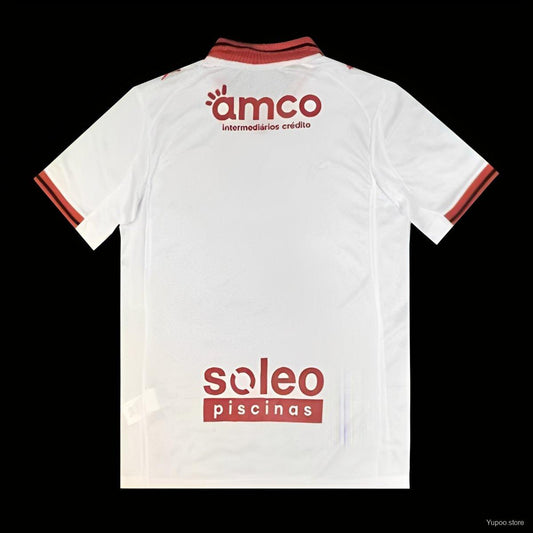 Camisola SC Braga 2025-26 Alternativa Branca Versão Adepto
