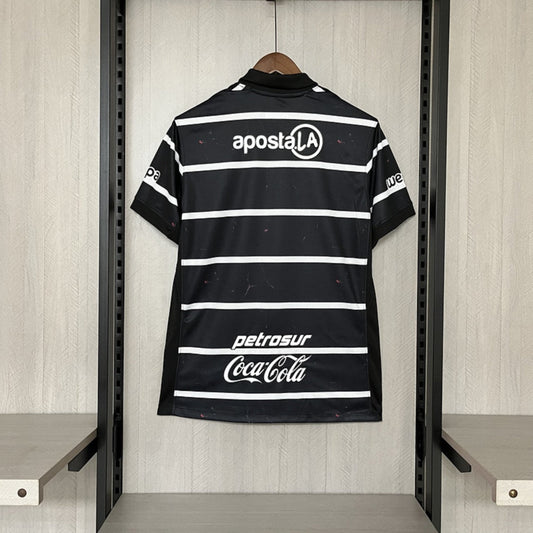 Camisola Olimpia Asuncion 2025-26 Alternativa Preta Versão Adepto