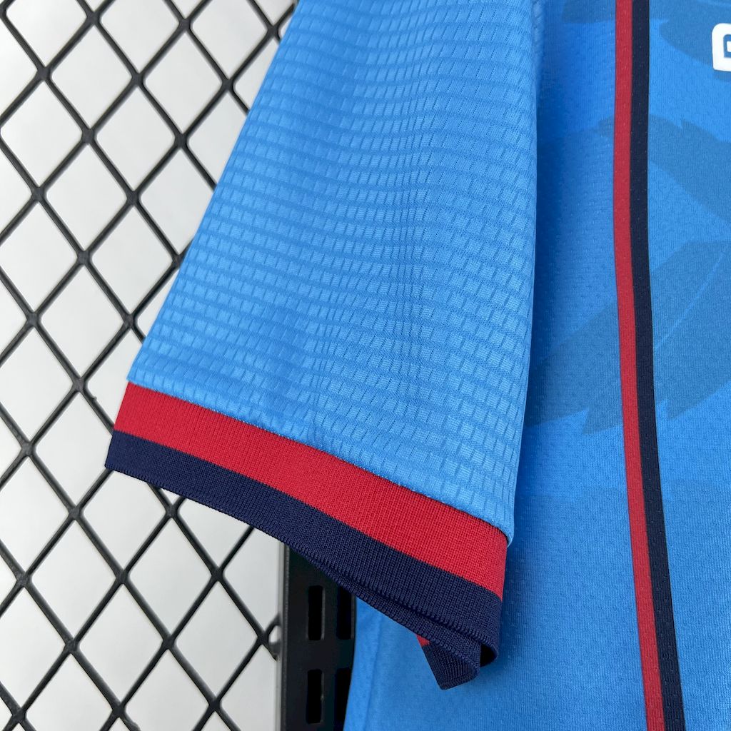 Camisola Cagliari 2025-26 Alternativa Azul Versão Adepto