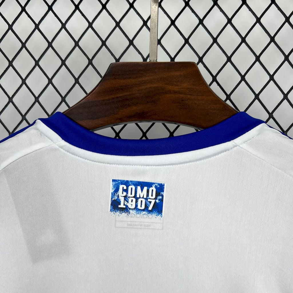 Camisola Como 1907 2024-25 Alternativa Branca Versão Adepto