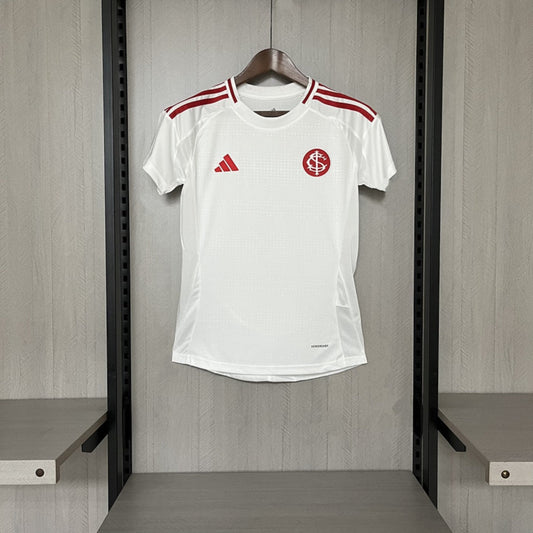 Camisola SC Internacional 2025-26 Alternativa Branca Lisa Versão Mulher