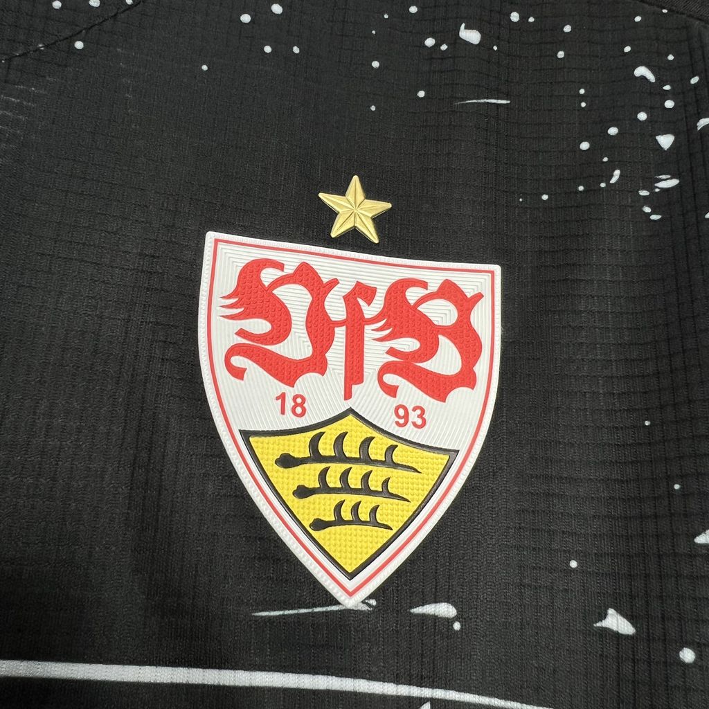 Camisola VfB Estugarda 2024-25 Alternativa Preta Versão Adepto