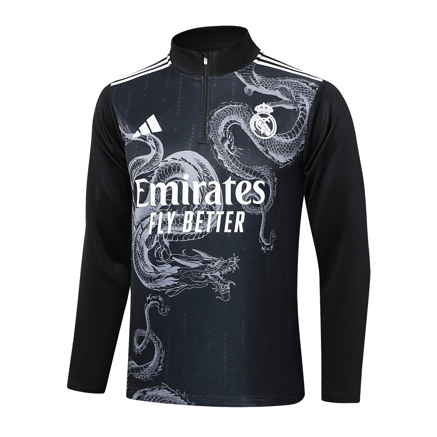 Fato de Treino Real Madrid CF 2024-25 - Camisola com Fecho