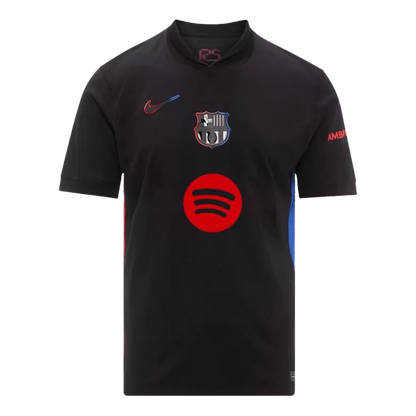 Camisola FC Barcelona 2024-25 Alternativa Preta UCL Versão Adepto RAPHINHA #11
