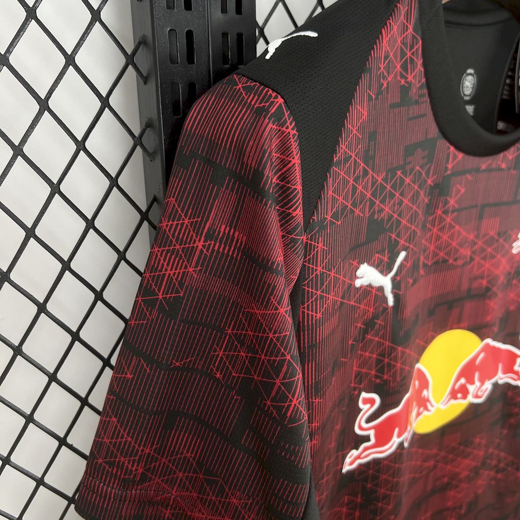 Camisola RB Leipzig 2025-26 Alternativa Vermelha Versão Adepto