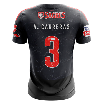 Camisola SLB 2024-25 Alternativa Preta Versão Adepto A. CARRERAS #3