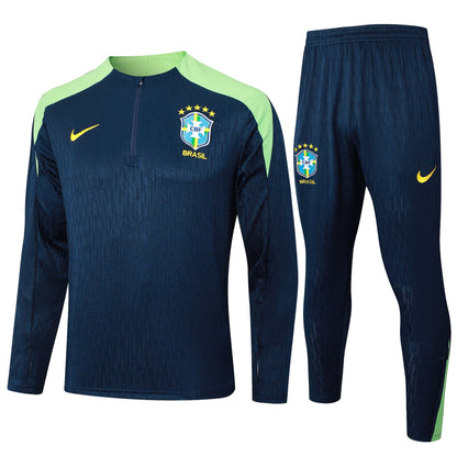 Fato de Treino Brasil 2024 - Camisola com Fecho