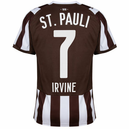 Camisola FC St. Pauli 2025-26 Principal Versão Adepto IRVINE #7