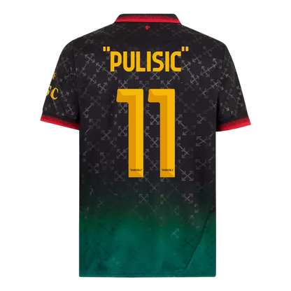 Camisola Ac Milan 2024-25 Alternativa Preta/Verde Versão Adepto "PULISIC" #11