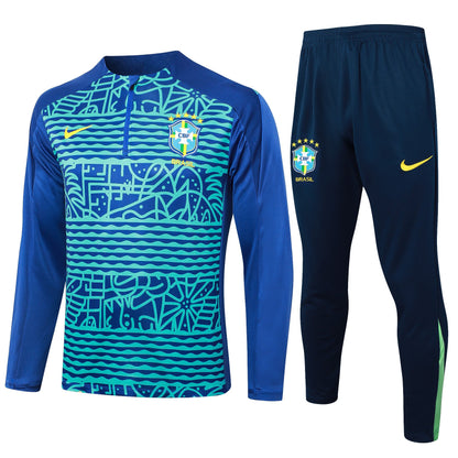 Fato de Treino Brasil 2024 - Camisola com Fecho