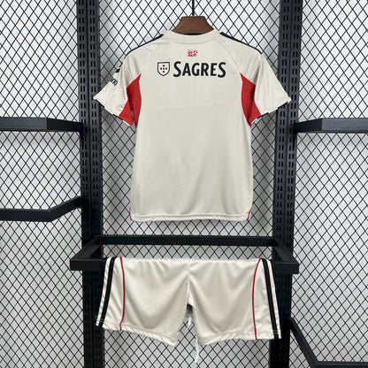 Kit Criança SLB 2025-26 Alternativo Beje (Entrega Imediata)