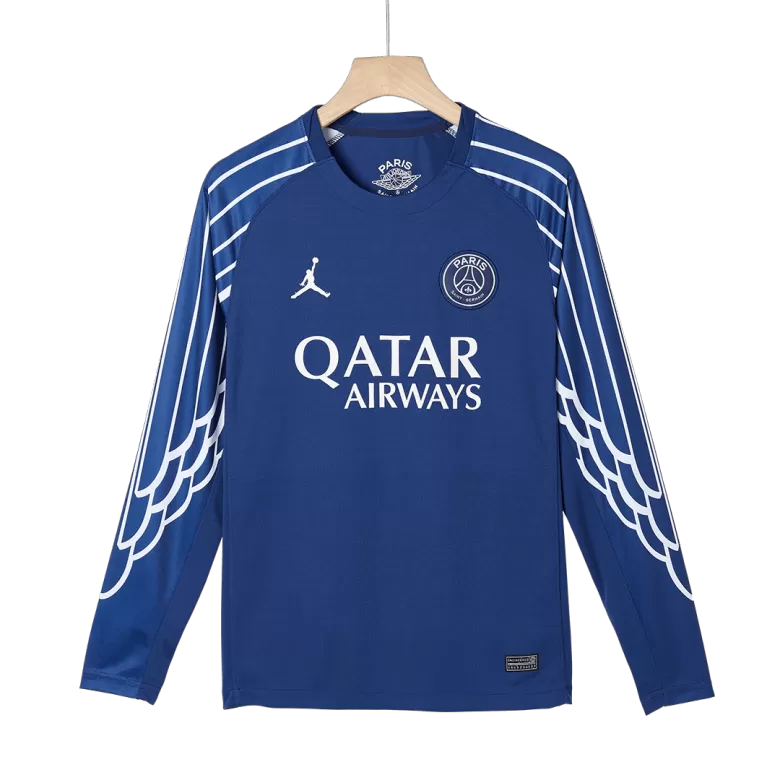 Camisola Manga Comprida FC Paris Saint-Germain 2024-25 Alternativa Azul UCL Versão Adepto N. MENDES #25