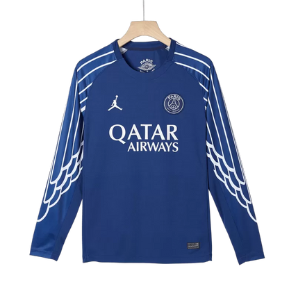 Camisola Manga Comprida FC Paris Saint-Germain 2024-25 Alternativa Azul UCL Versão Adepto N. MENDES #25
