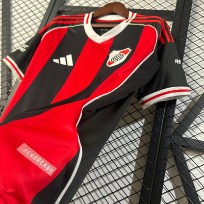 Camisola CA River Plate 2025-26 Alternativa Preta Versão Adepto