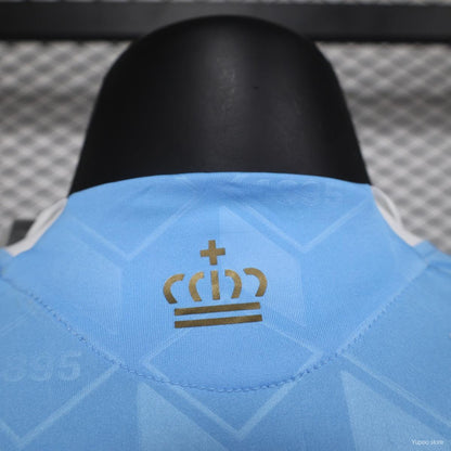 Camisola Belgica 2024 Alternativa Azul Versão Jogador