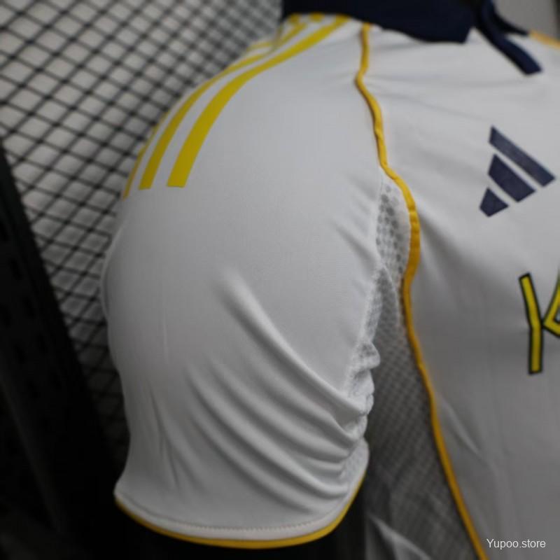Camisola Al-Nassr 2025-26 Alternativa Branca Versão Jogador
