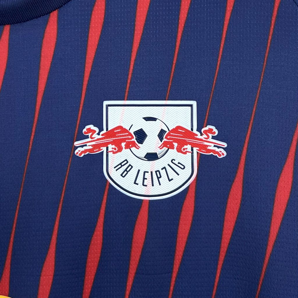 Camisola RB Leipzig 2025-26 Alternativa Azull Versão Adepto