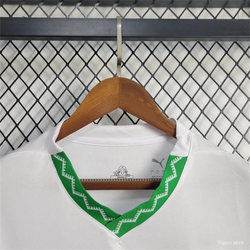 Camisola Marrocos 2024 Alternativa Branca Versão Adepto