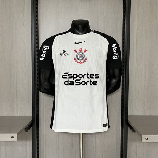 Camisola SC Corinthians 2025-26 Principal Versão Jogador Todos Patrocinadores